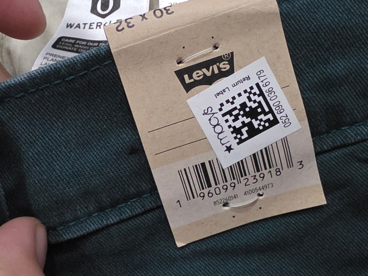 Pantalon Levis 30x32 XX Chino Standard Fit verde (NUEVO)