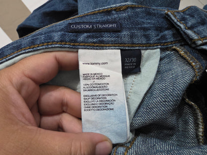 Pantalon Tommy Hilfiger 32x30 Custom Recto Azul (Usado)