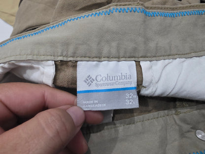 Pantalon Columbia 32x32 Regular Fit Cafe (Usado)
