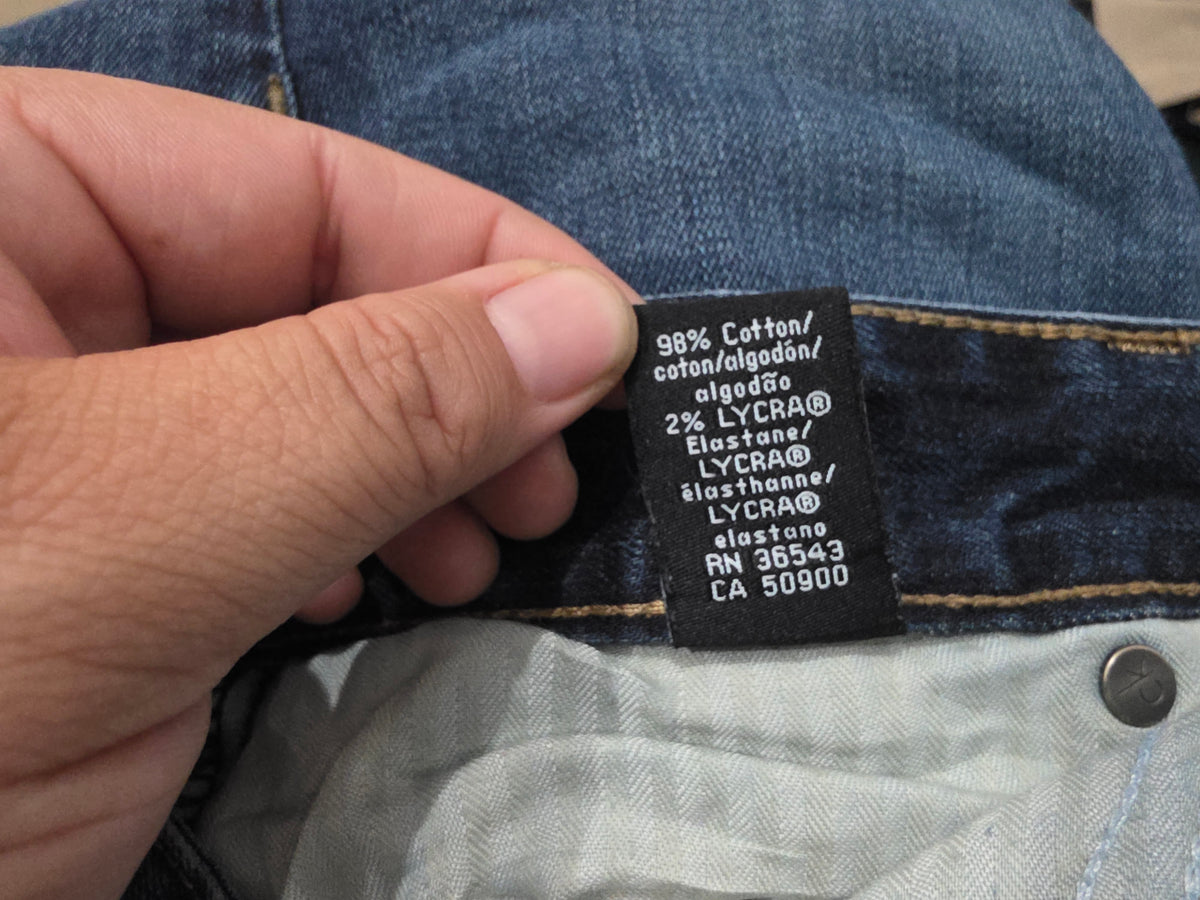 Pantalon Calvin Klein 32x30 Recto Azul Marin (Usado)