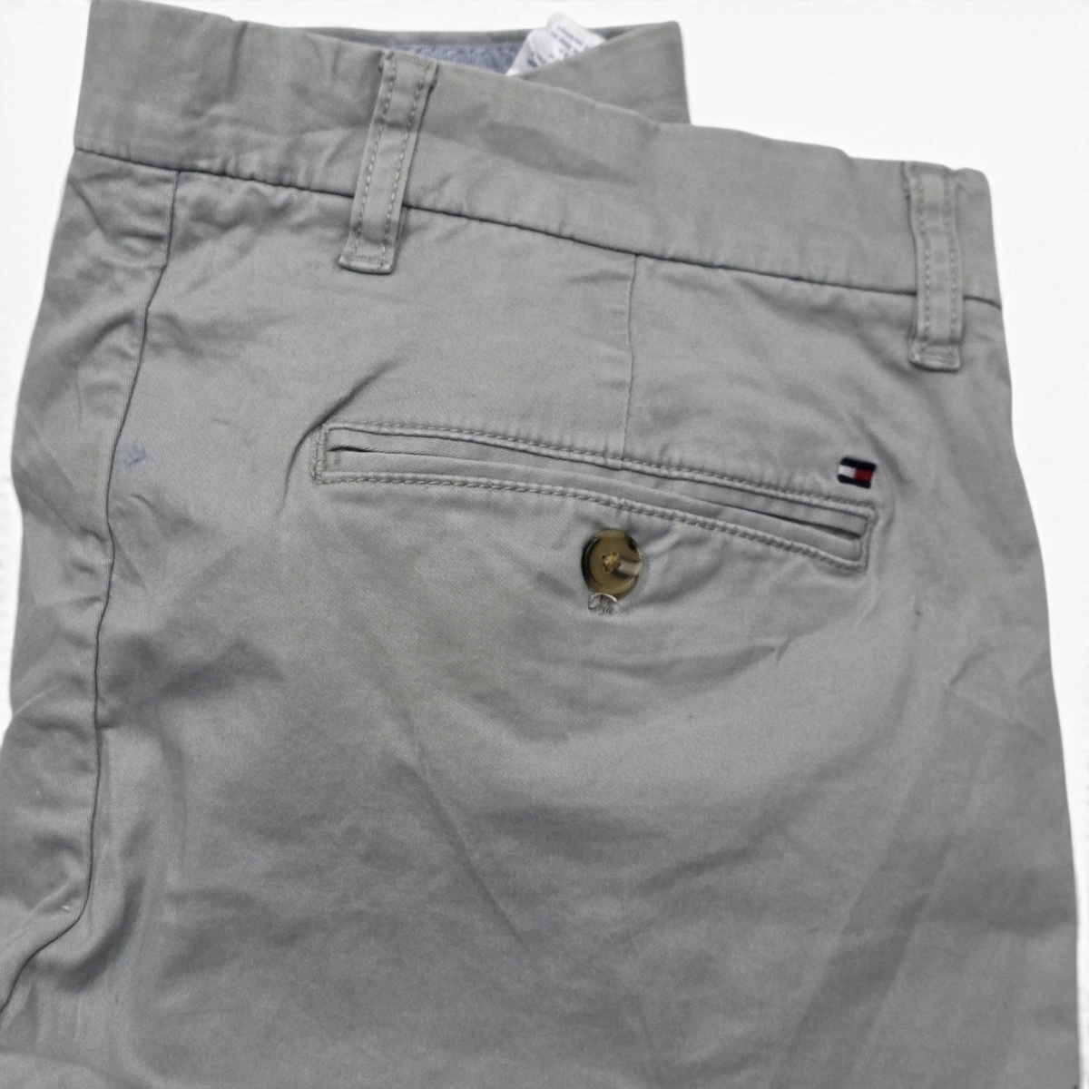 Pantalon Tommy Hilfiger 33x30 Slimfit Gris Casual (Usado)