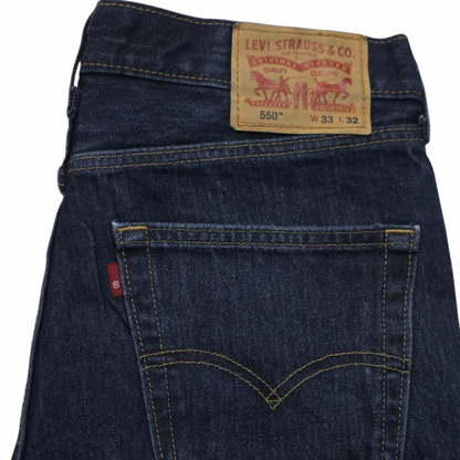 Pantalon Levis 550 Relaxed Fit Azul Marino 33x32 (Usado)