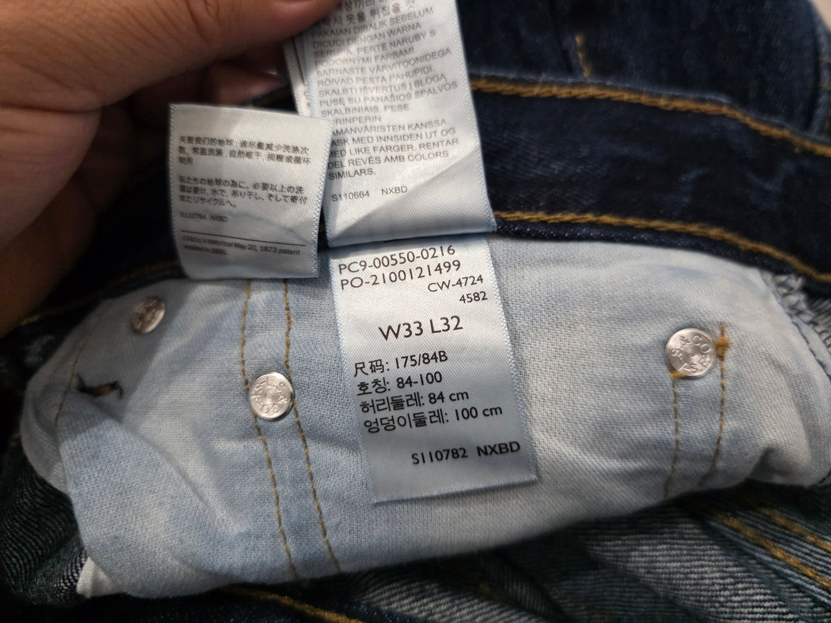 Pantalon Levis 550 Relaxed Fit Azul Marino 33x32 (Usado)