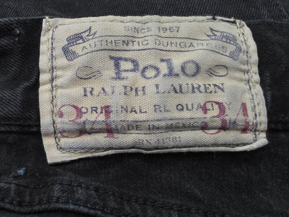 Pantalon Polo Ralph Lauren 34x34 Slimfit Negro Deslavado (Usado)