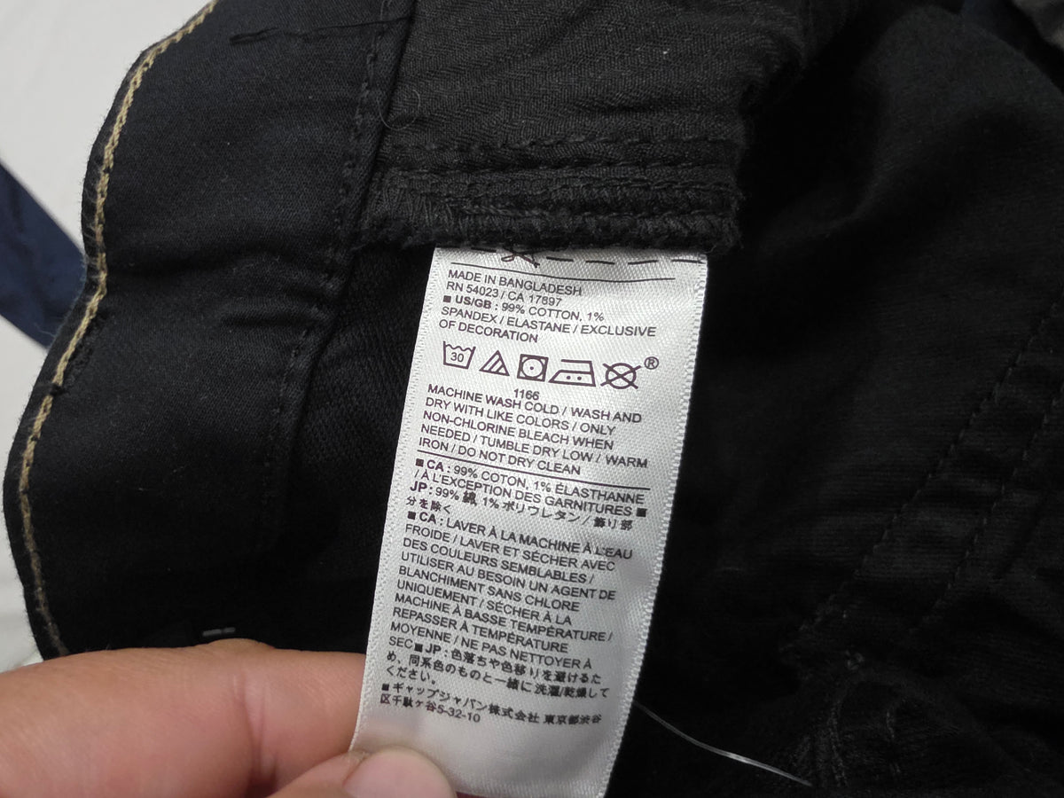 Pantalon Banana Republic 35x32 Negro Athletic Fit (NUEVO)