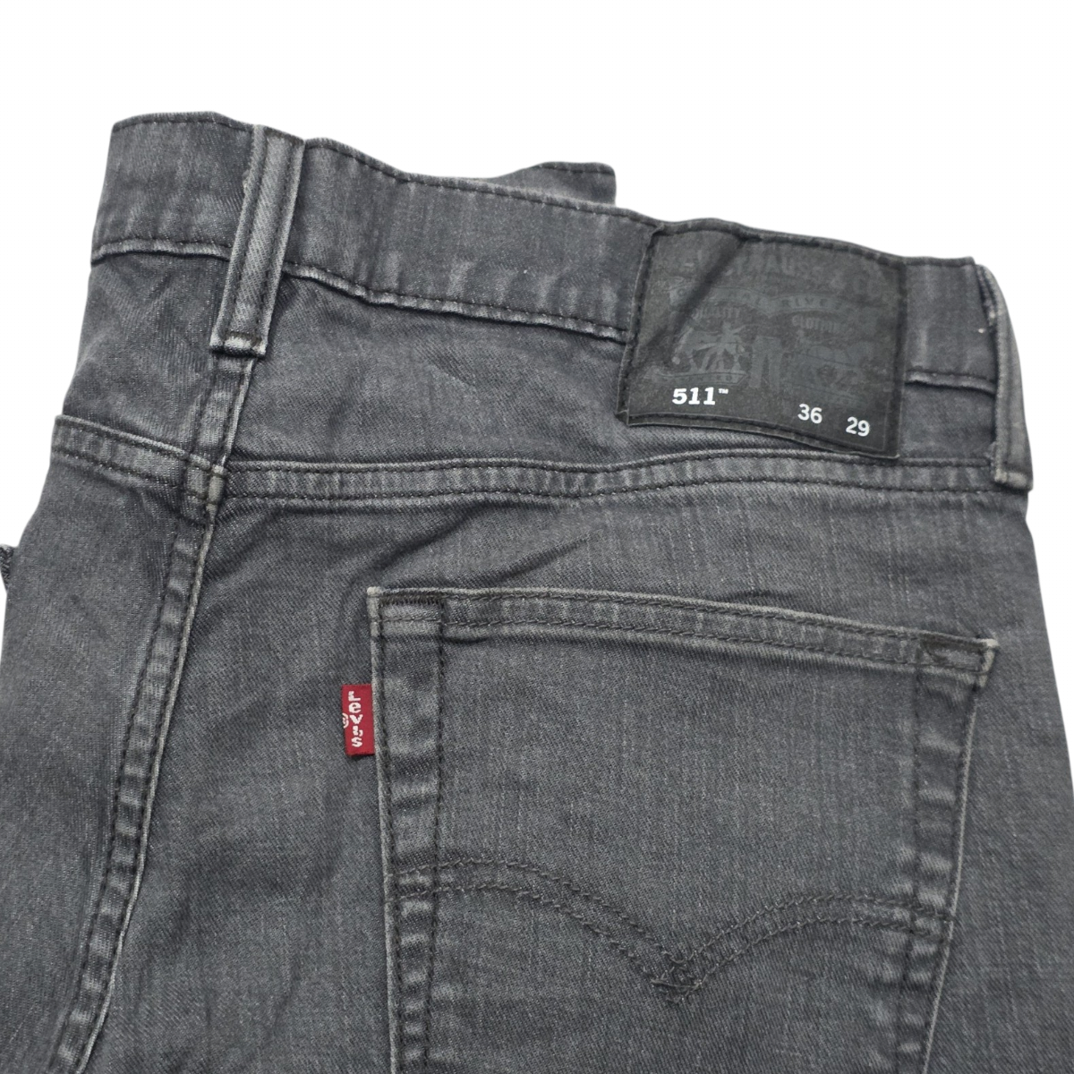 Pantalon Levis 511 36x29 Slimfit Gris Deslavado (Usado)