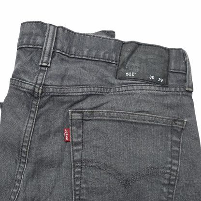 Pantalon Levis 511 36x29 Slimfit Gris Deslavado (Usado)