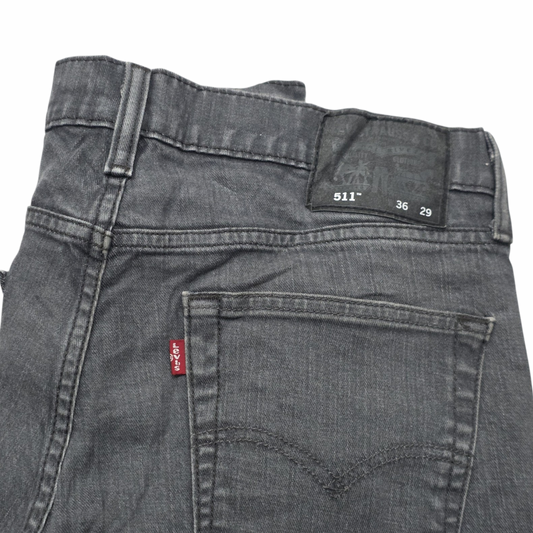 Pantalon Levis 511 36x29 Slimfit Gris Deslavado (Usado)