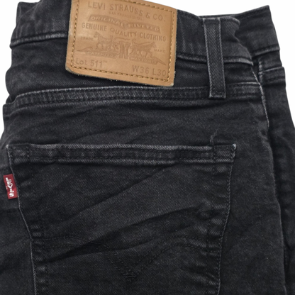 Pantalon Levis 511 36x30 Slimfit Negro (Usado)