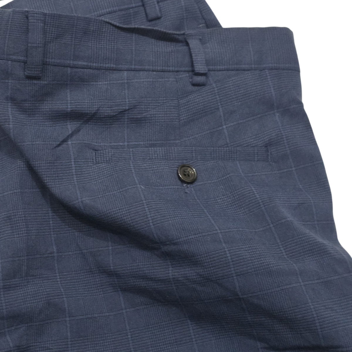 Pantalon Ralph Lauren 40x32 Recto Azul Cuadro (Usado)