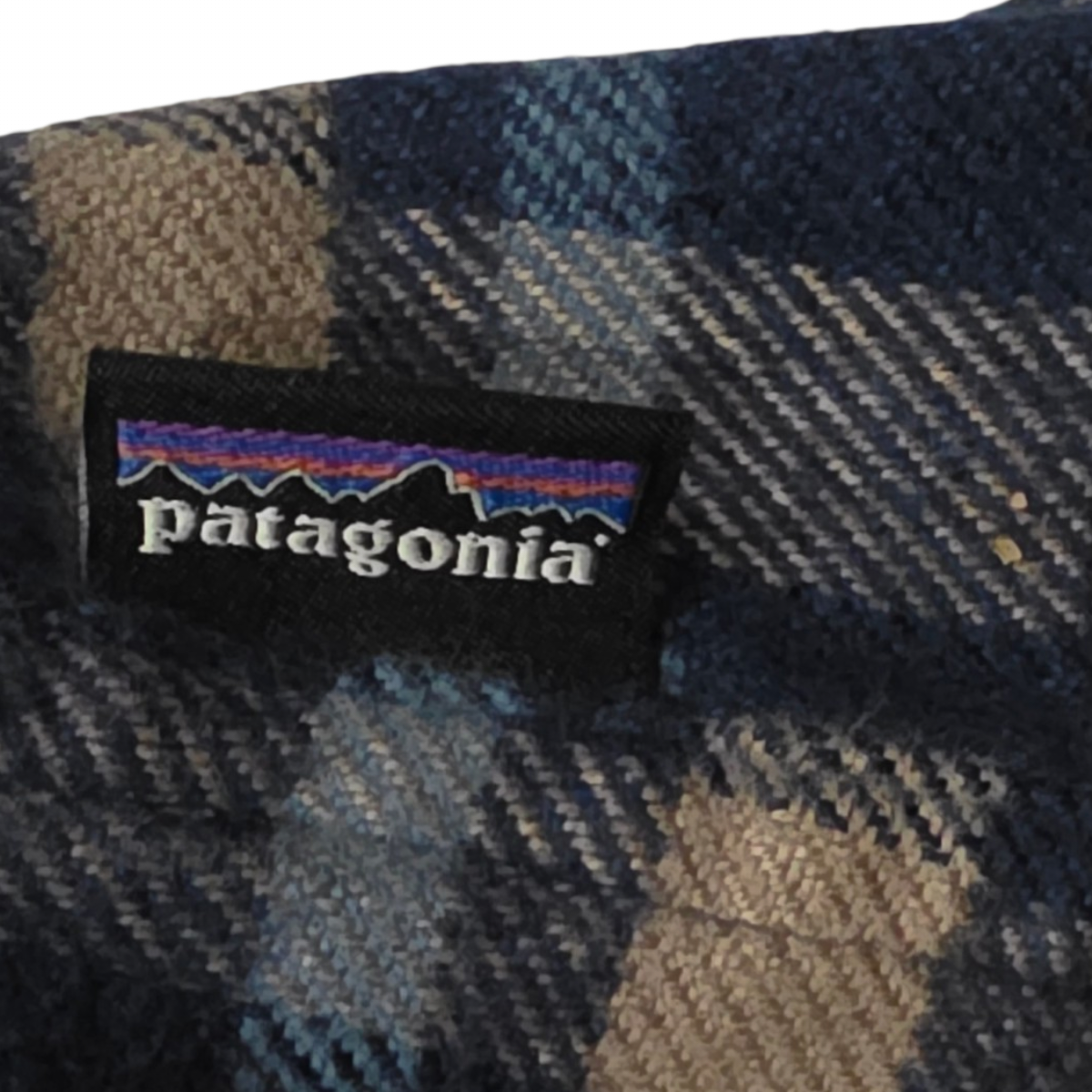 Camisa Patagonia Chico S Cuadros Azul Cafe Franela (Usado)