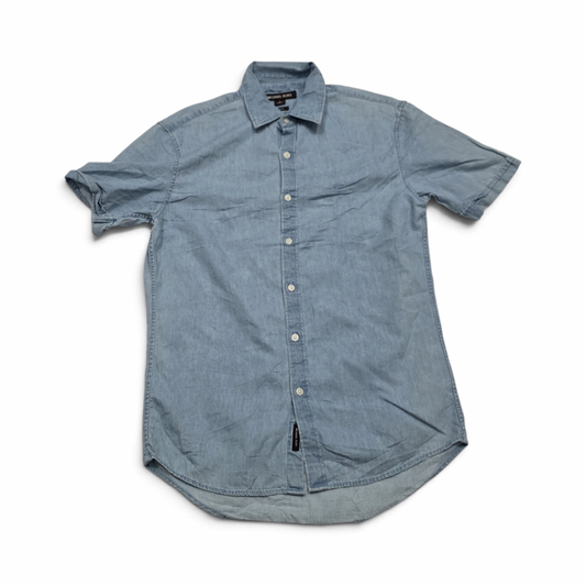 Camisa Michael Kors Chico S Manga Corta Color Mezclilla (Usado)