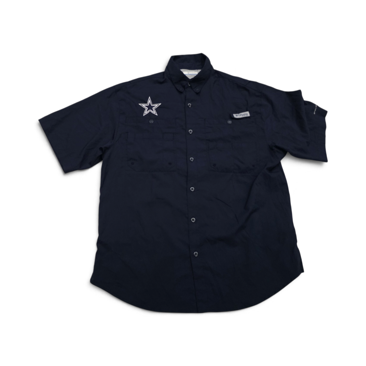 Camisa Cowboys Chico S Manga Corta Azul (Usado)