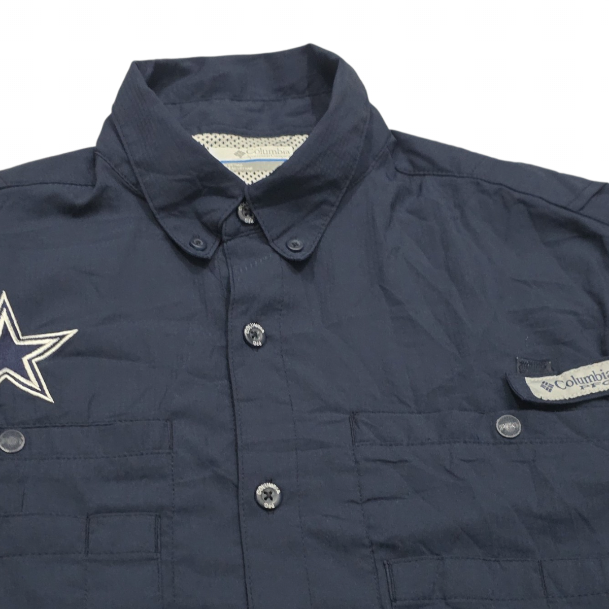 Camisa Cowboys Chico S Manga Corta Azul (Usado)