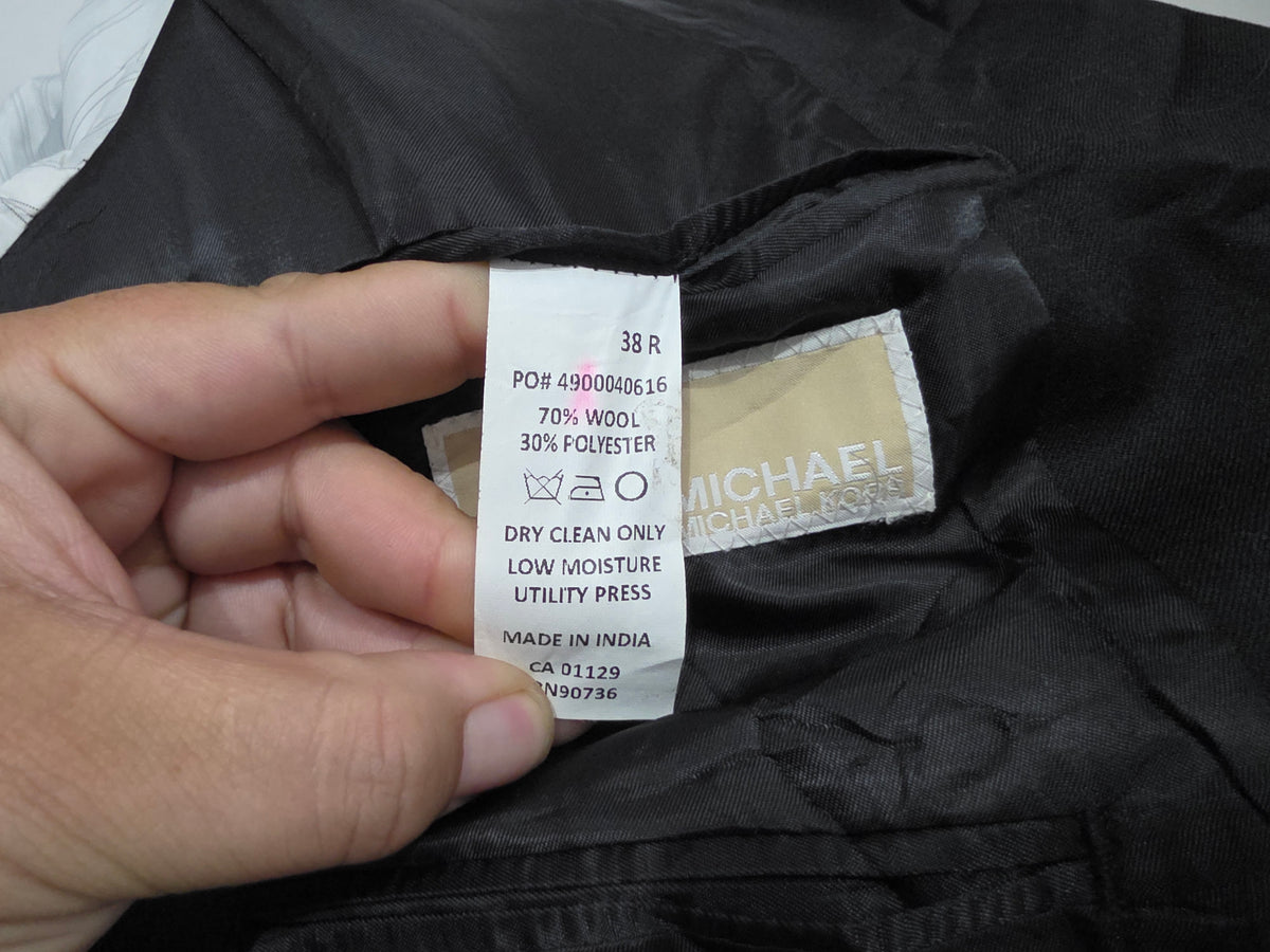 Saco Michael Kors 38r Negro Liso (Usado)