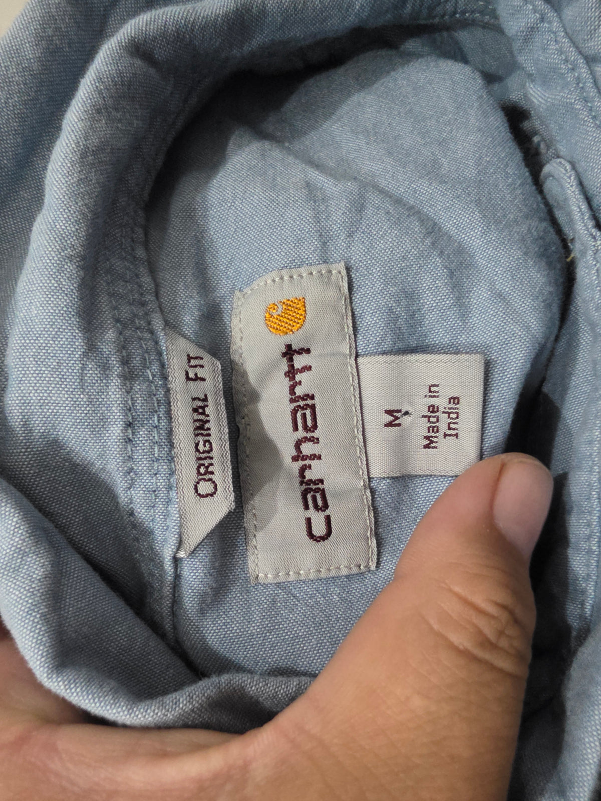 Camisa Carhartt Mediana M Original Fit Azul (Usado)