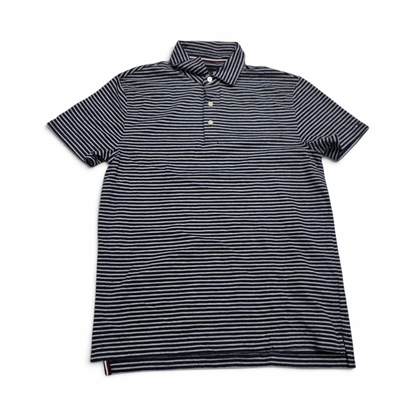 Playera Tommy Hilfiger Mediana M Azul Y Gris Lineas (Usado)