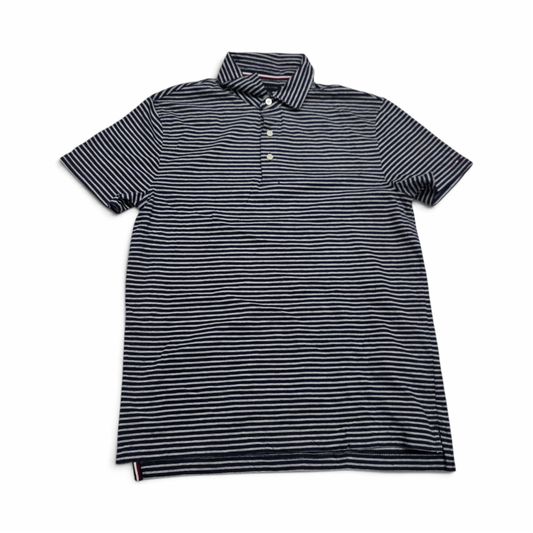 Playera Tommy Hilfiger Mediana M Azul Y Gris Lineas (Usado)