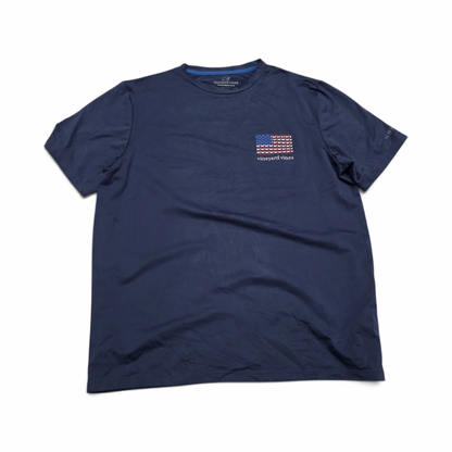 Playera Vineyard Vines Performance Mediana M Azul Bandera (Usado)