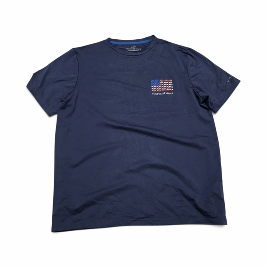 Playera Vineyard Vines Performance Mediana M Azul Bandera (Usado)