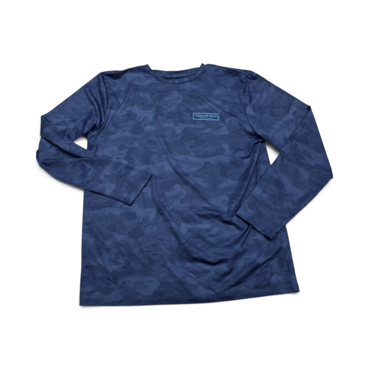 Playera Vineyard Vines Performance Mediana M Azul Camuflaje (Usado)