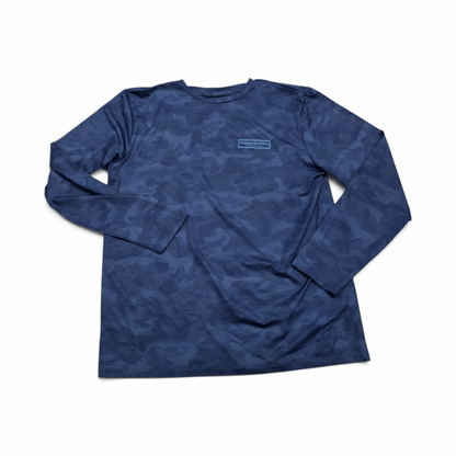 Playera Vineyard Vines Performance Mediana M Azul Camuflaje (Usado)