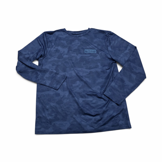 Playera Vineyard Vines Performance Mediana M Azul Camuflaje (Usado)