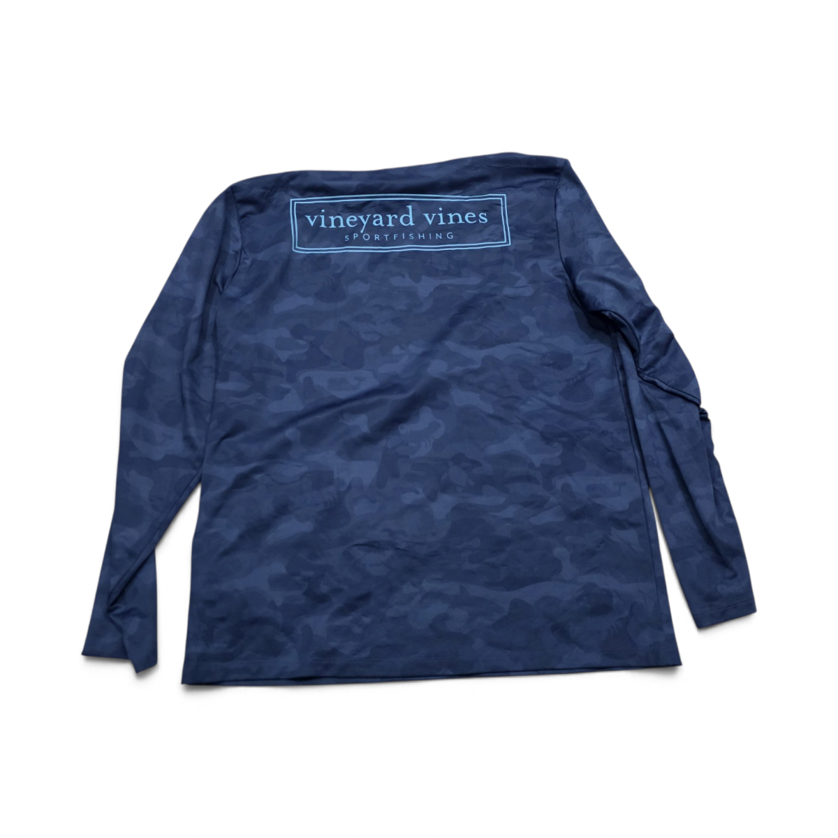 Playera Vineyard Vines Performance Mediana M Azul Camuflaje (Usado)