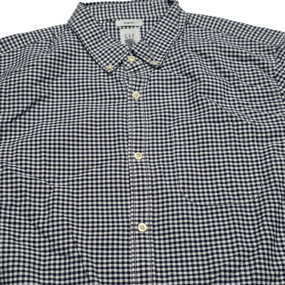 Camisa Gap Grande L Slim Fit Cuadros Azul (Usado)