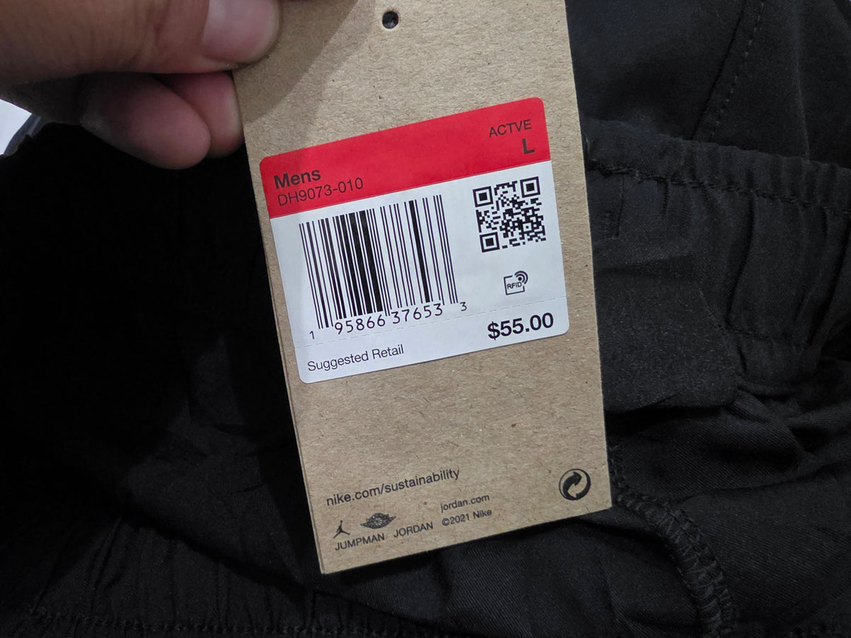 Pants Jordan Grande L Negro Con Rojo (Usado)