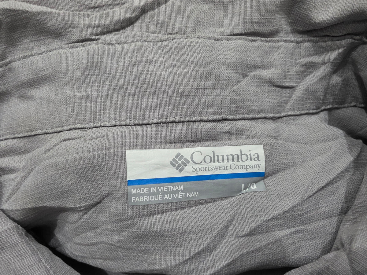 Camisa Columbia Grande L Gris Manga Corta (Usado)