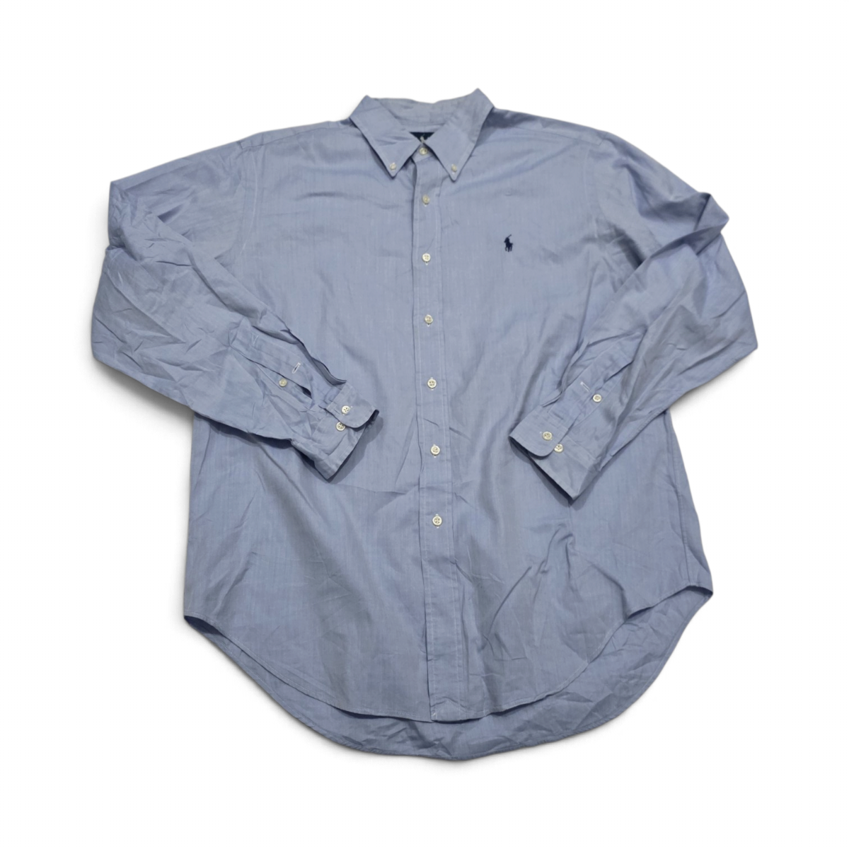 Camisa Ralph Lauren 16 1/2 34-35 Classic Fit Azul Pony Azul (Usado)