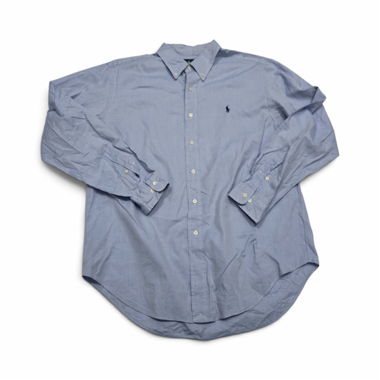 Camisa Ralph Lauren 16 1/2 34-35 Classic Fit Azul Pony Azul (Usado)
