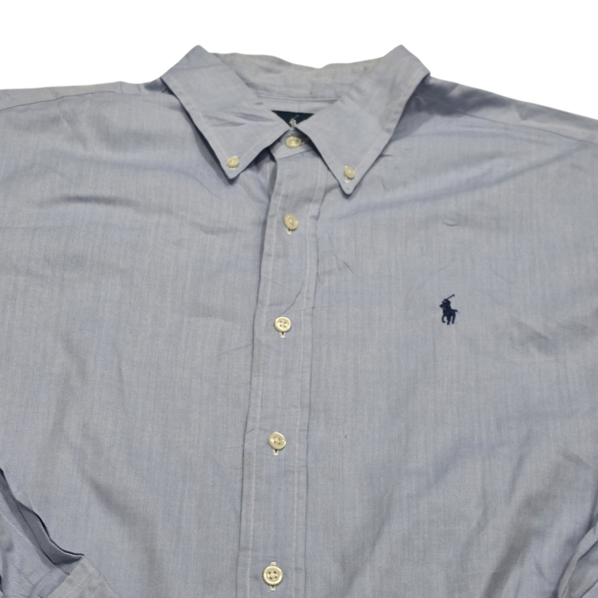 Camisa Ralph Lauren 16 1/2 34-35 Classic Fit Azul Pony Azul (Usado)