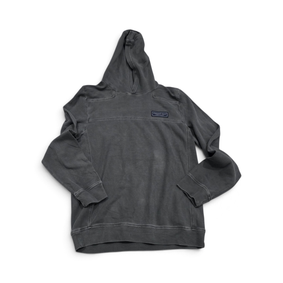 Sudadera Vineyard Vines Grande L Gris Deslavado Con Gorro (Usado)