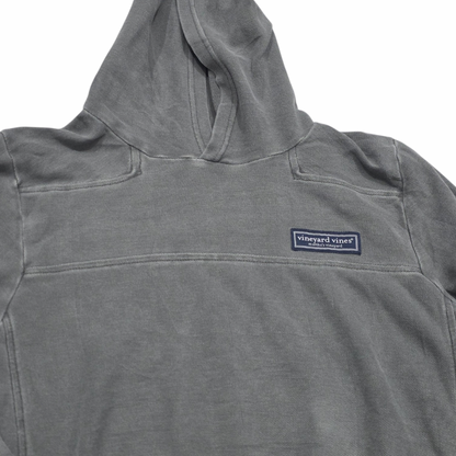Sudadera Vineyard Vines Grande L Gris Deslavado Con Gorro (Usado)