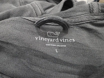 Sudadera Vineyard Vines Grande L Gris Deslavado Con Gorro (Usado)