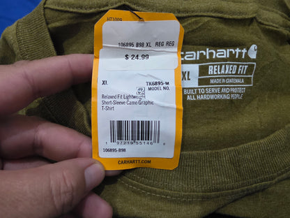 Playera Carhartt Xgrande Xl Relaxed Fit Verde