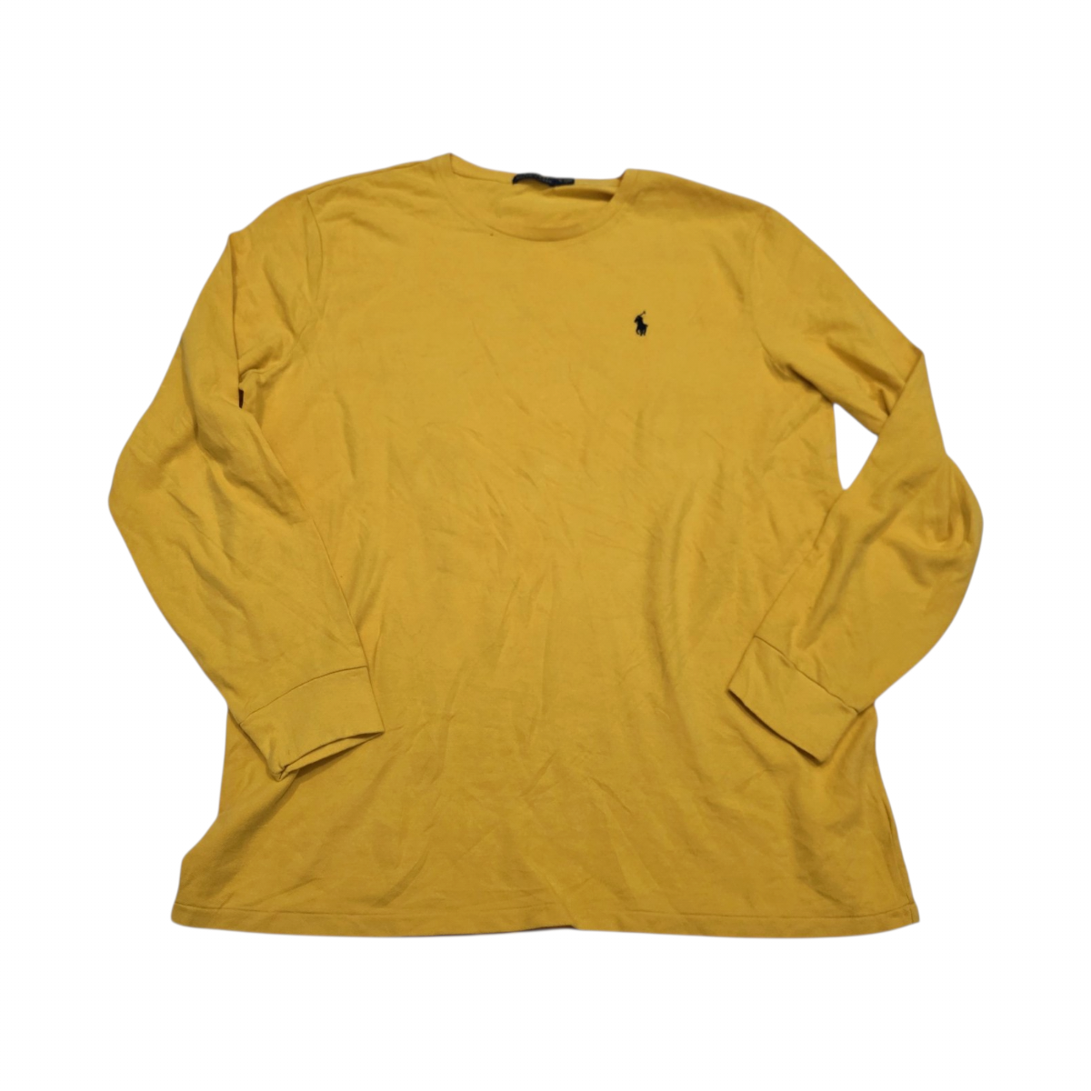 Playera Ralph Lauren Xgrande Amarillo Pony Negro Manga Larga (Usado)