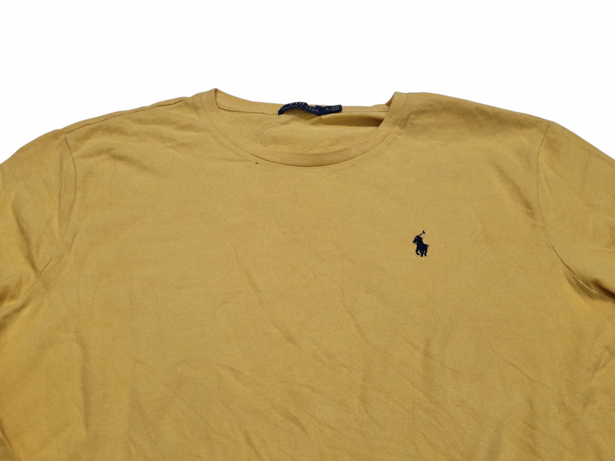 Playera Ralph Lauren Xgrande Amarillo Pony Negro Manga Larga (Usado)