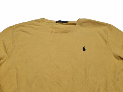 Playera Ralph Lauren Xgrande Amarillo Pony Negro Manga Larga (Usado)