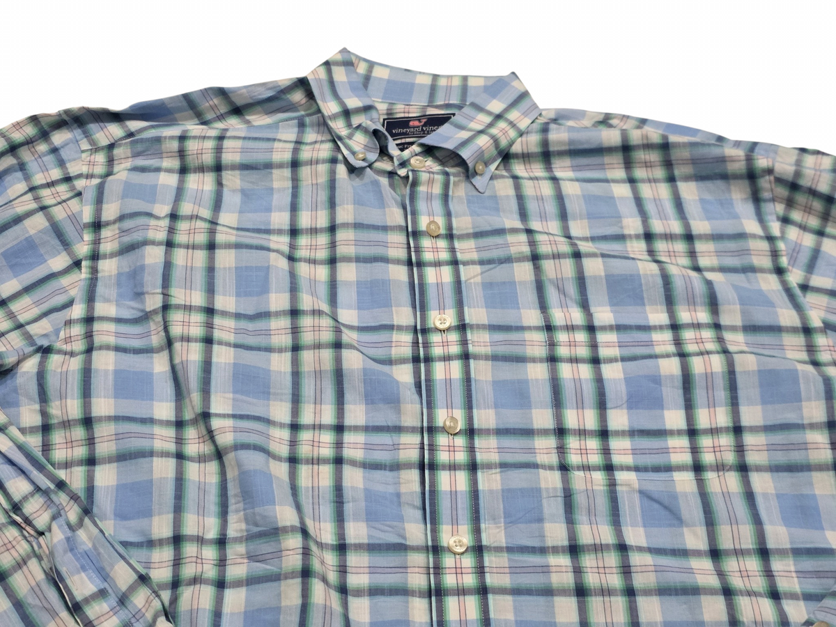 Camisa Vineyard Vines Xgrande Classic Fit Murray Shirt Azul (Usado)