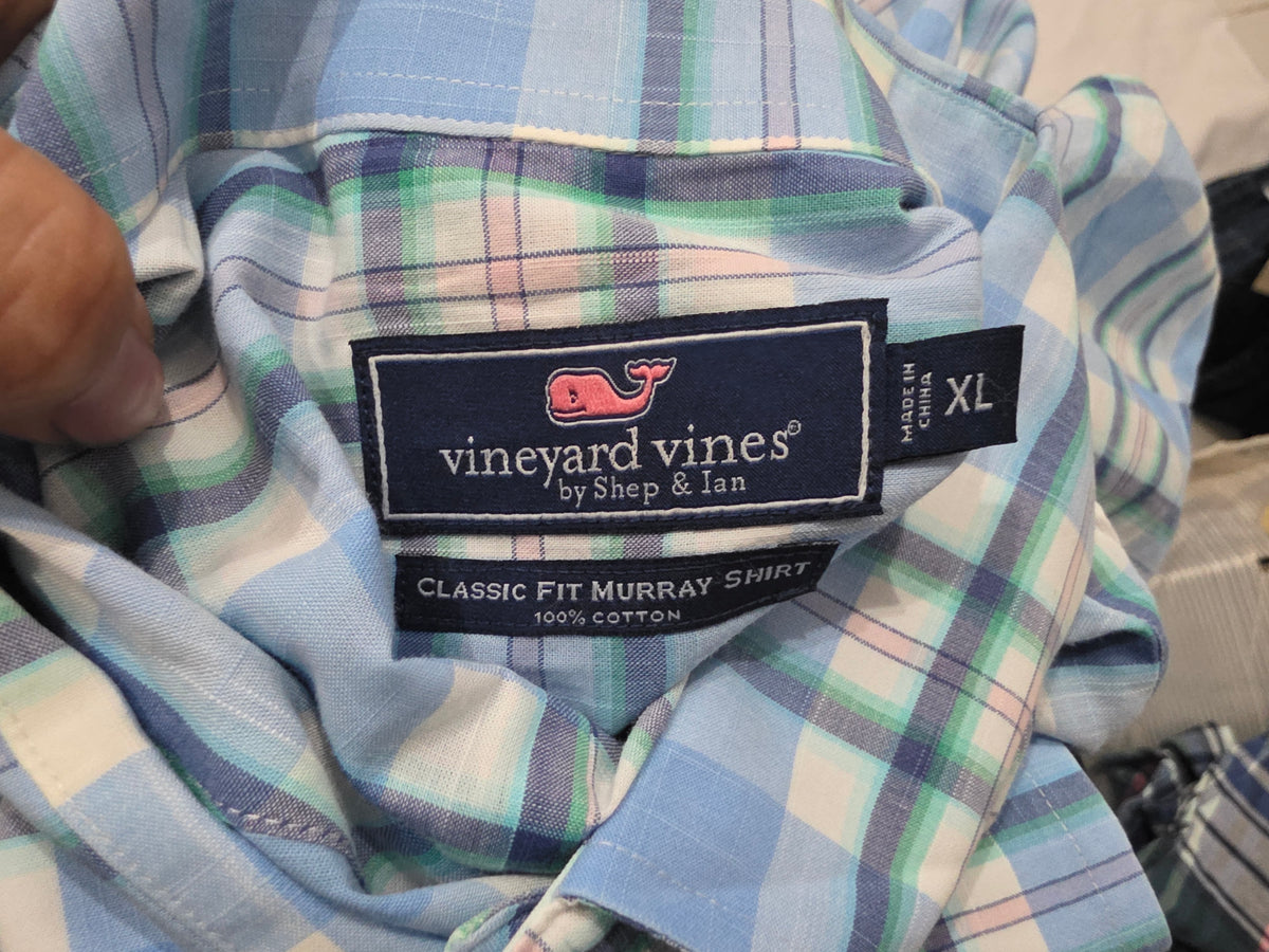 Camisa Vineyard Vines Xgrande Classic Fit Murray Shirt Azul (Usado)