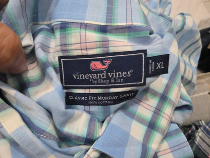 Camisa Vineyard Vines Xgrande Classic Fit Murray Shirt Azul (Usado)