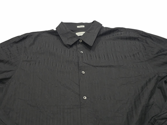 Camisa Calvin Klein Xgrande Xl Negro (Usado)