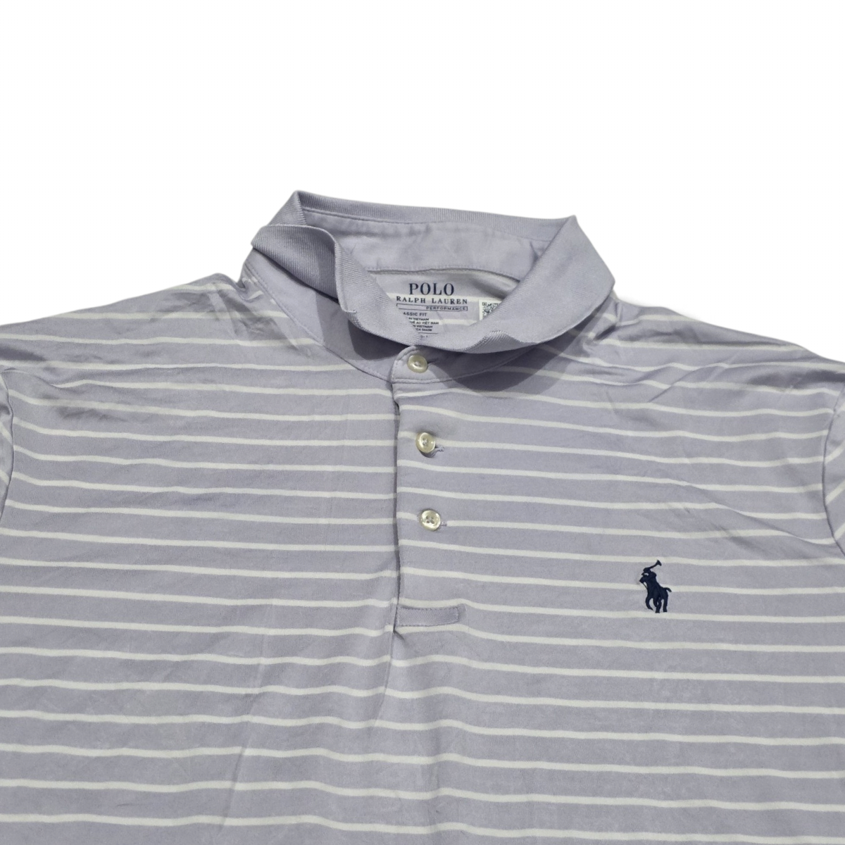 Playera Ralph Lauren Xgrande Xl Polo Lila Lineas (Usado)