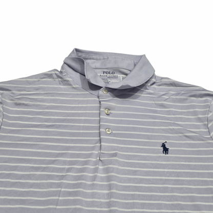 Playera Ralph Lauren Xgrande Xl Polo Lila Lineas (Usado)