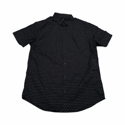 Camisa Armani Exchange Xgrande Xl Slim Negro Manga Corta (Usado)