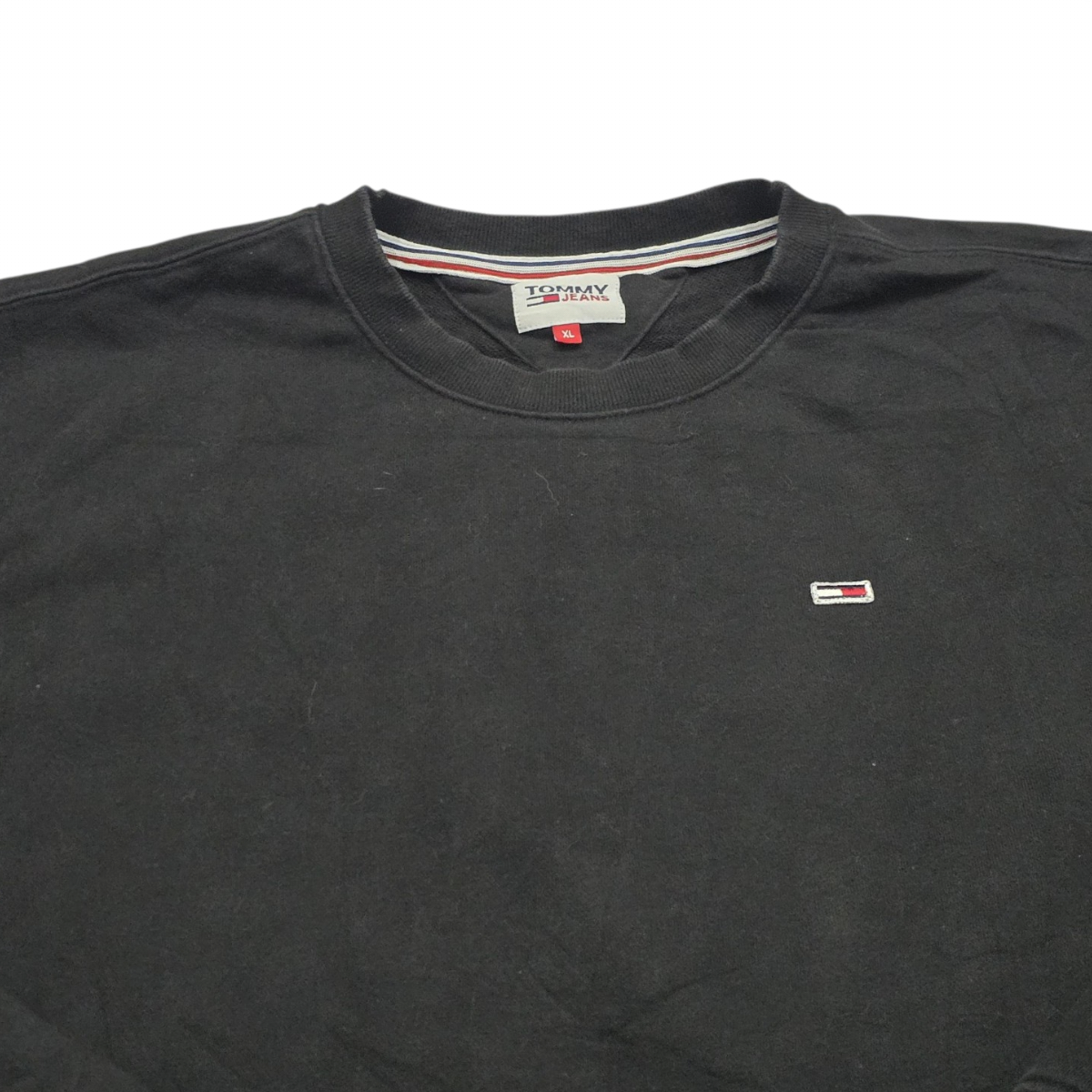 Sudadera Tommy Hilfiger Jeans Xgrande Xl Negro (Usado)
