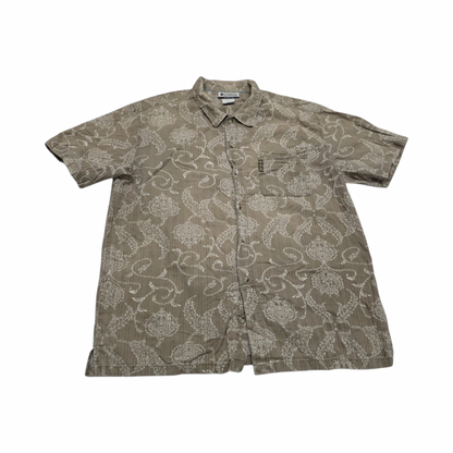 Camisa Columbia Xgrande Xl Cafe Figuras (Usado)